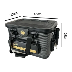 36/40/46CM EVA Multifunction Fishing Bucket Thickened Live Fish Box With Aeration Hole Outdoor Fishing Camping Bags Accessories
