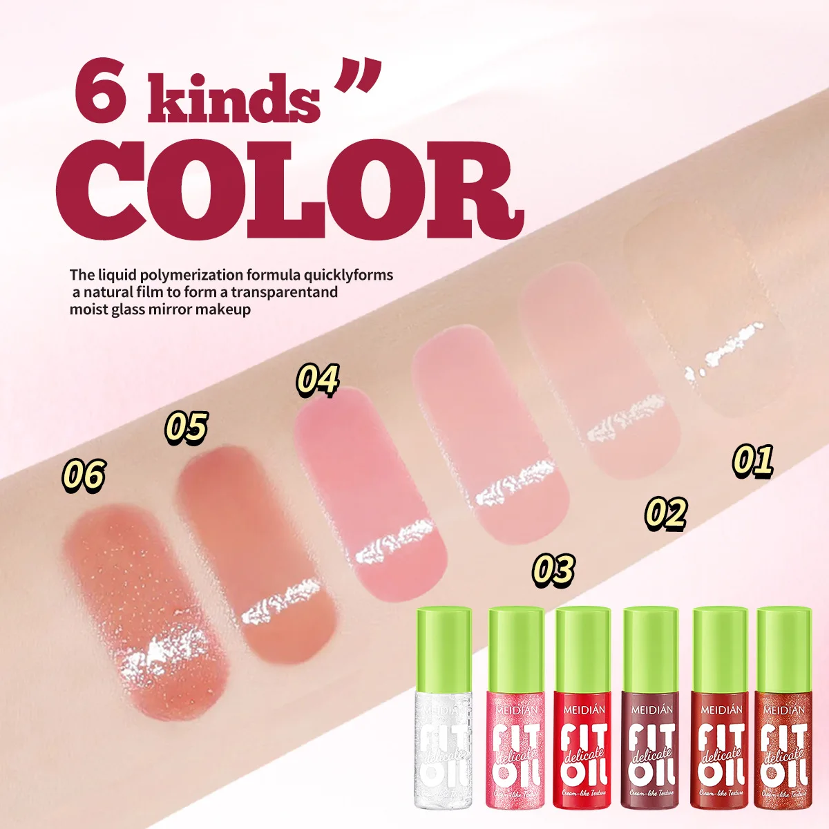 6 sztuk błyszczyków do ust, wielokolorowy błyszczyk, makijaż na randkę, długotrwały, nieprzywierający do kubka, nawilżający, łatwy do nakładania, pudełko prezentowe