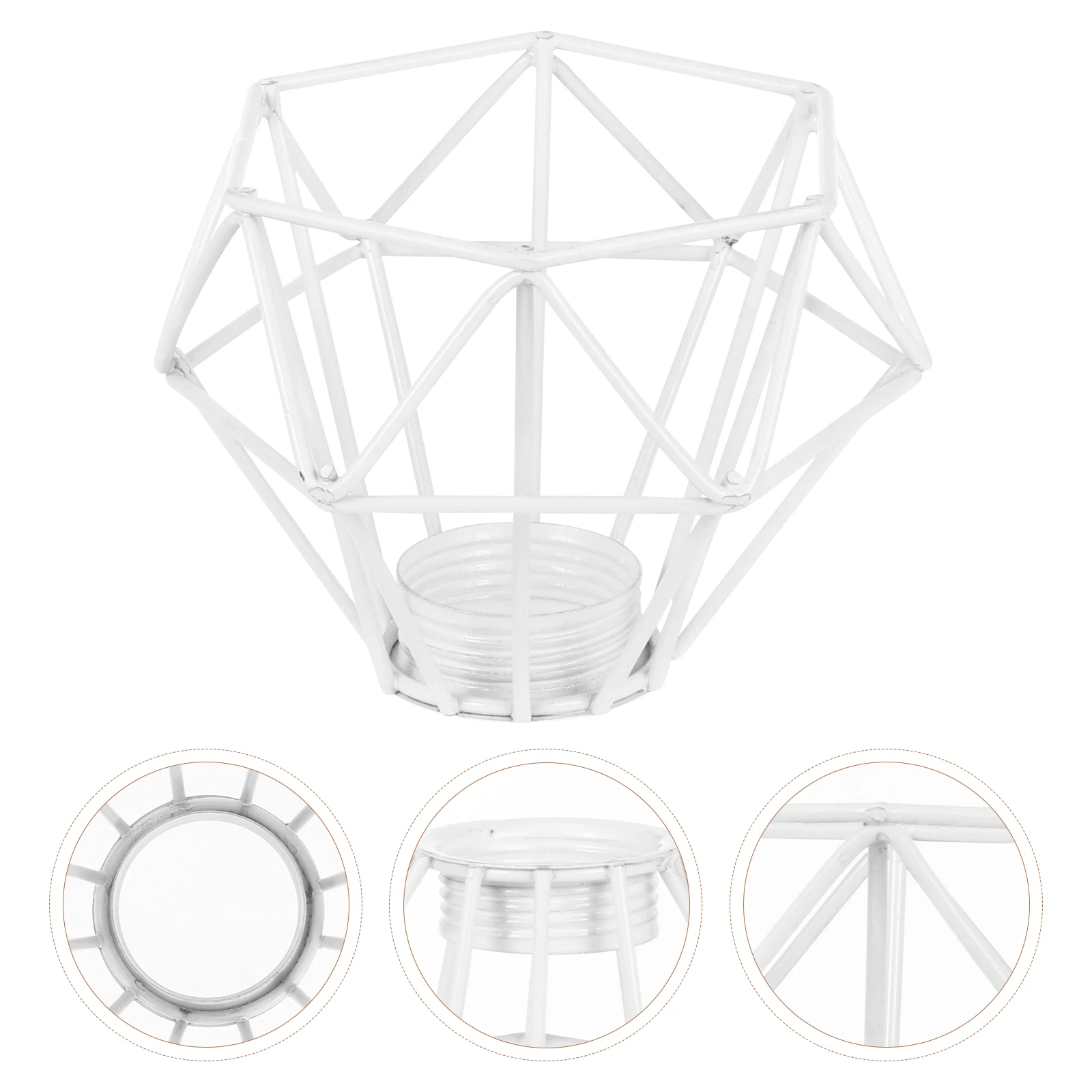 

Diamond Shape Hollow Out Iron Lamp Shade Dust Proof Cover For Ceiling Wall Floor Lights Retro Style Chandelier Cover Light Shade