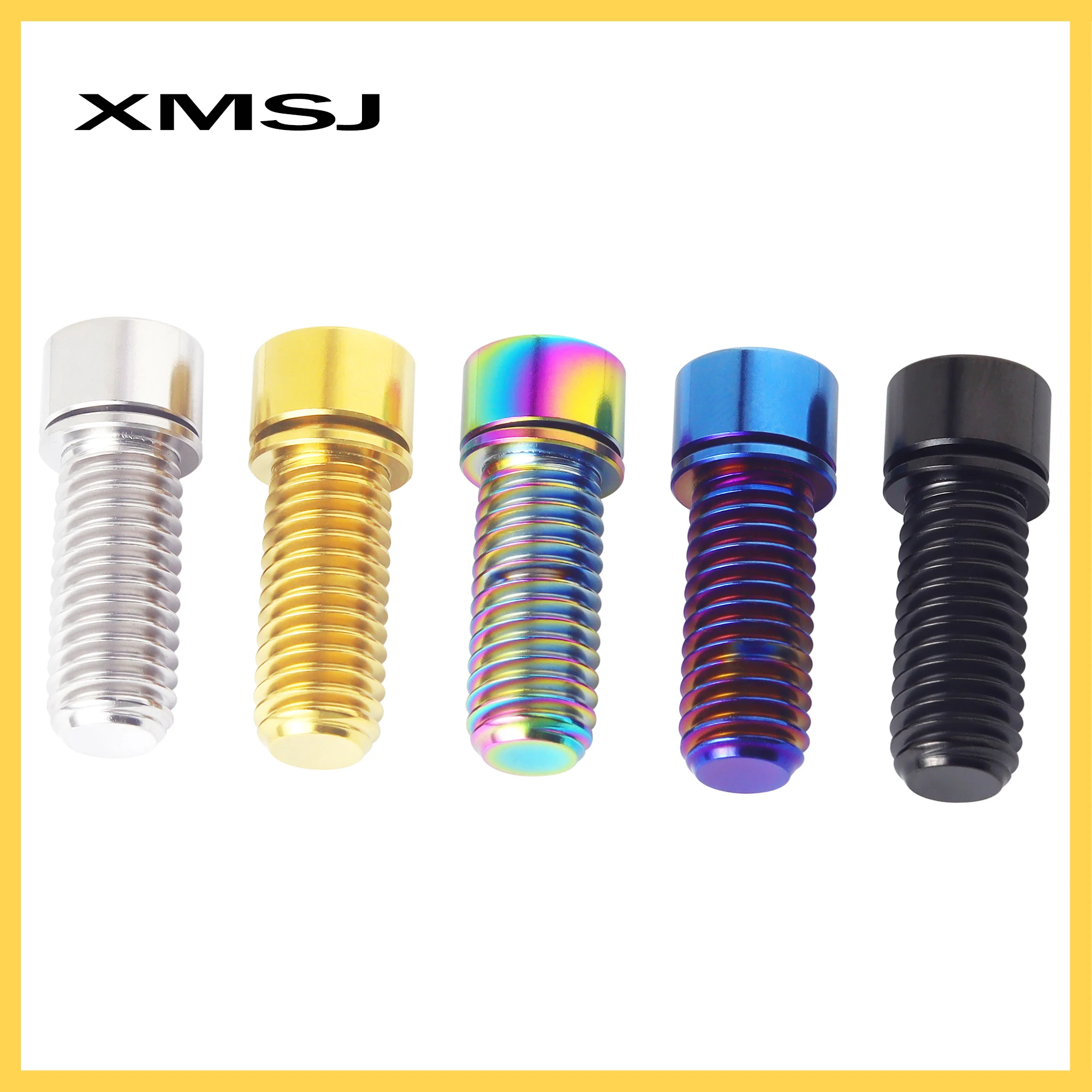 XMSJ Titanium Stem Clamp Bolt Screw M7/M8x20 25mm For Brompton Folding Bike Stem Clamp Handlebar Bicycle Screw Fastener view 4