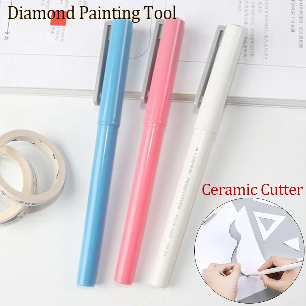 Sewing Embroidery Accessories Hand Safety Protect Diamond Painting Paper Cutter Pen Shaped Diamond Painting Tool Ceramic Cutter