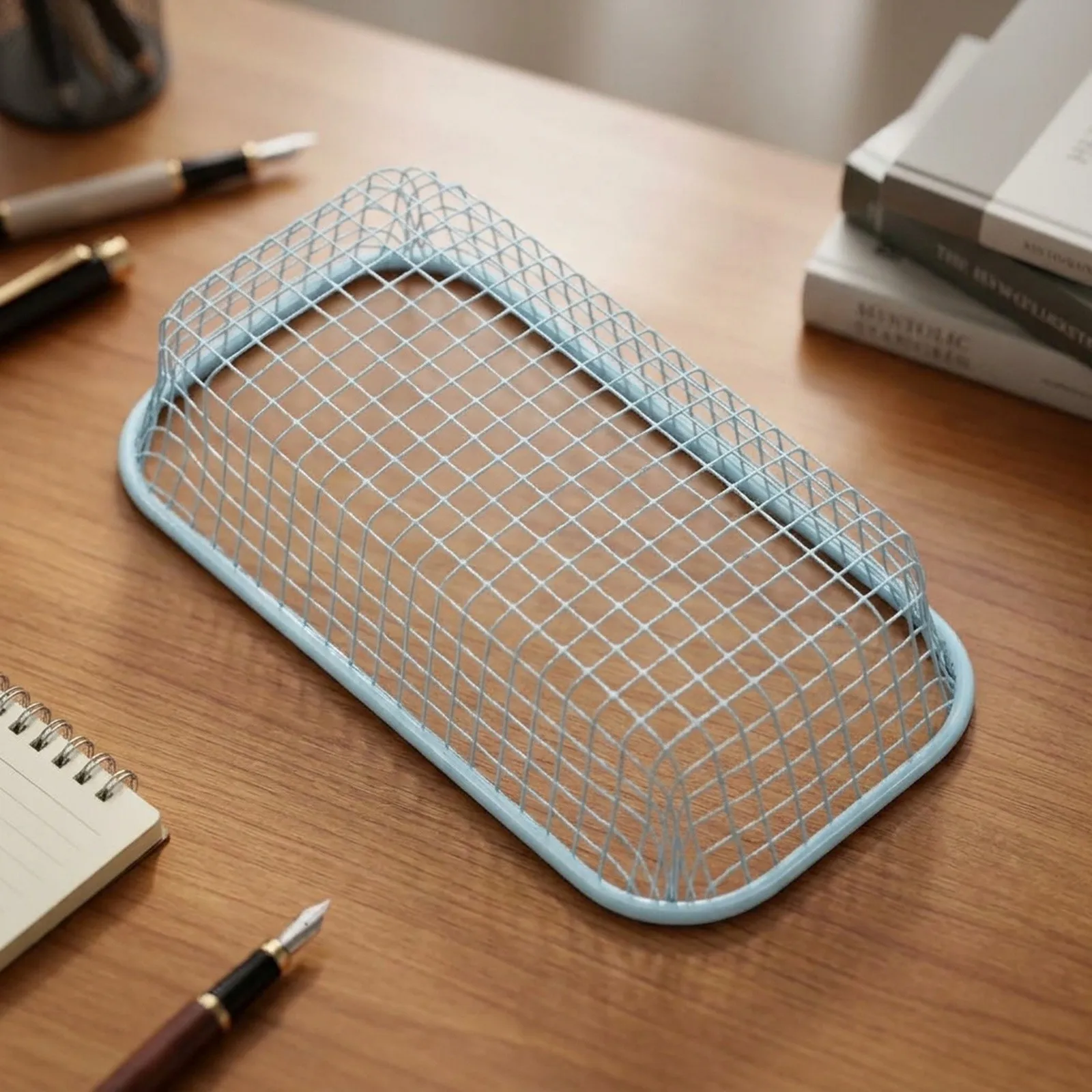 Office Storage Desk Organizer Office Desk Modern Decor for Easy for access Storage Elegant Wire Art Long-lasting Material