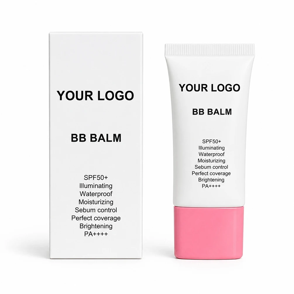 SPF50+ Sunscreen Private Label Bulk Long Lasting Cosmetic Moisturizer Brighten Sebum Control Custom Logo Makeup Cruelty Free
