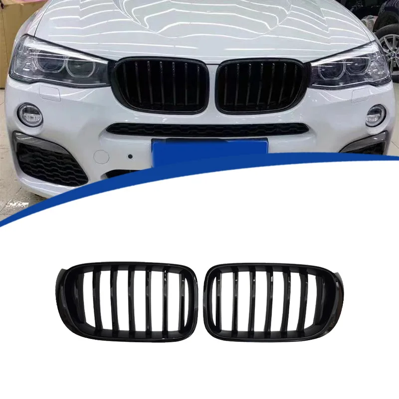 

Передняя решетка с двойной линией, сменная гоночная решетка, решетки, аксессуары для авторели для BMW X3 X4 F25 F26 2014-2017
