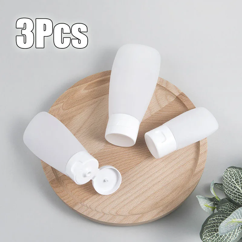 100ml 60ml Refillable Squeeze Tube Empty Bottles Soft Lotion Shampoo Container Refillable Bottles Beauty Make Up  Travel Bottle