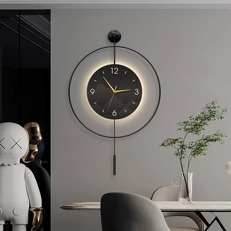 Aesthetic Wall Clocks Creative Design Korean Simple Fashion Wall Clocks Modern Led Orologio Da Parete Room Decorations