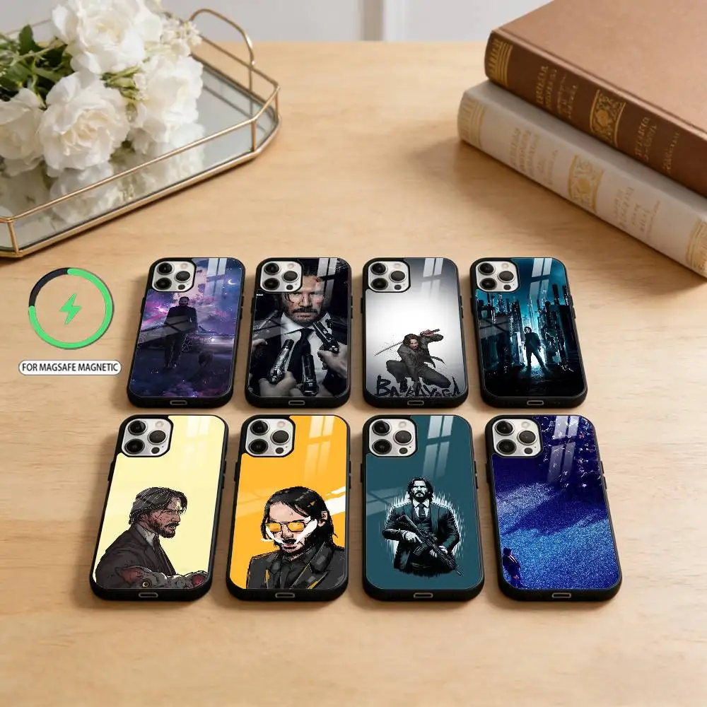

Film J-John Wick Bab Phone Case For iPhone17,16,15,14,13,12,11 Plus,Pro Max Magnetic For Magsafe Wireless Charging