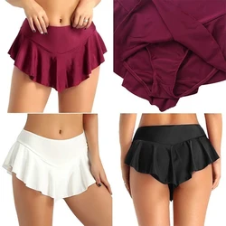 Women Fashion Skirts 2024 Solid Tennis High Waist Plain Skater Flare Pleated Short Mini Hot Skirts