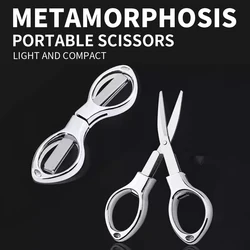 PD fishing gear  steel folding scissors, small portable portable fishing scissors cut fishing thread thread paper-cutting scisso