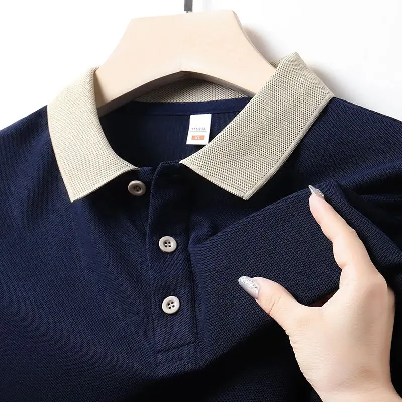 High Quality Summer Short Sleeve T-Shirt for Men Business CleanFit Style Citywalk Cool Sensation Three Acetate Fiber