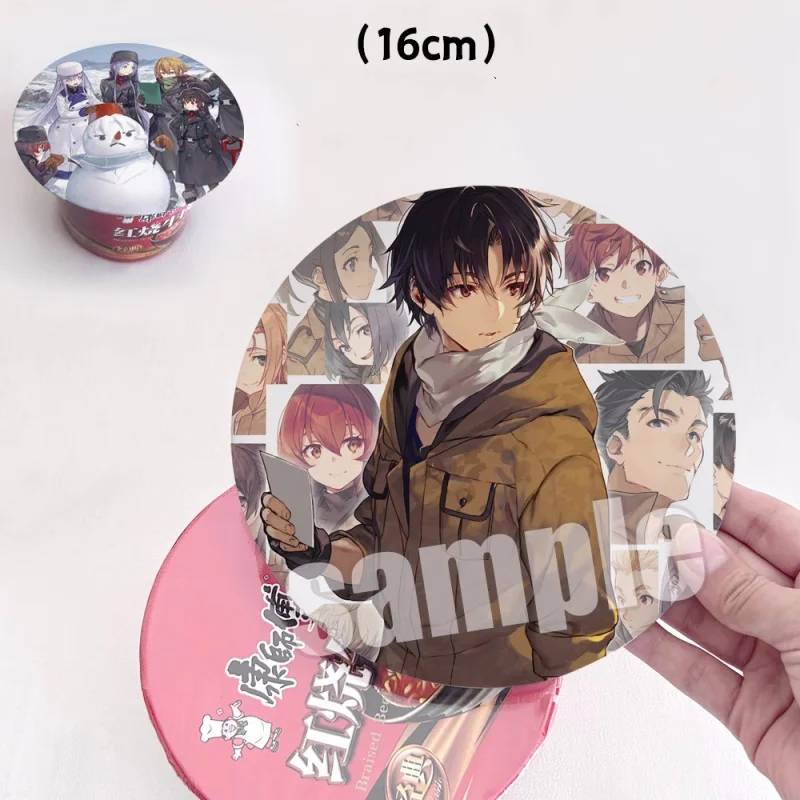 

Anime Eighty Six 86 Big 16cm Badge Stand Figure Brooch Pins Noodles Instant Noodles Lid Cosplay Gift A7073