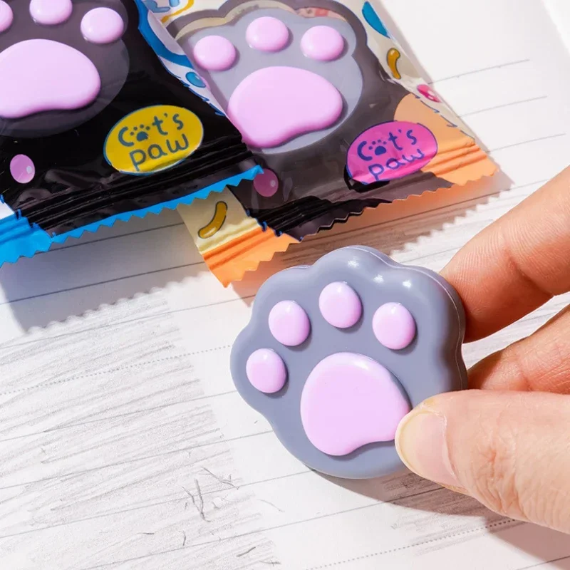 

Kawaii Cat Paw shape Rubber Eraser Durable Eraser Drawing Details and Highlighting Erasers Art Painting pencil Eraser Stationery