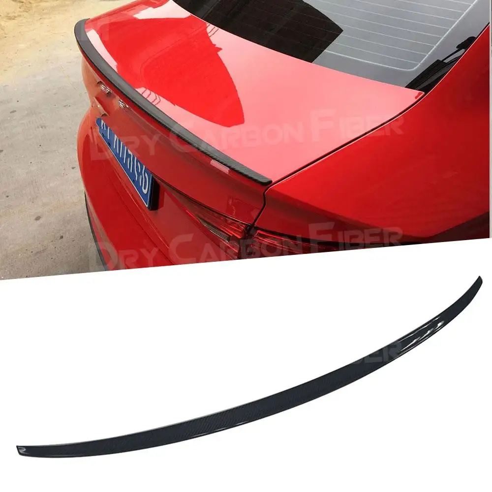 

Carbon Fiber Rear Spoiler For Audi A3 8V Sedan 2014-2019 FRP Tail Boot Trunk Trim Wings Exterior Decoration