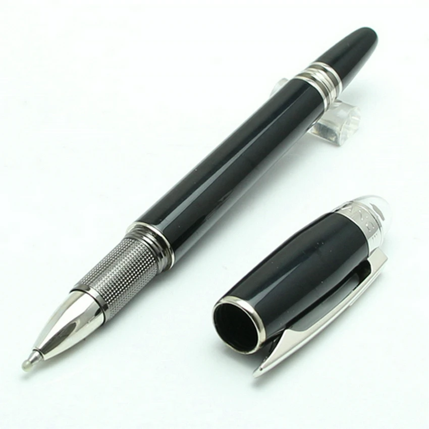 High Quality MB Monte Black Resin Ballpoint Pen Star Luxury Business Rollerball Pens Office Stationery NDL33966L