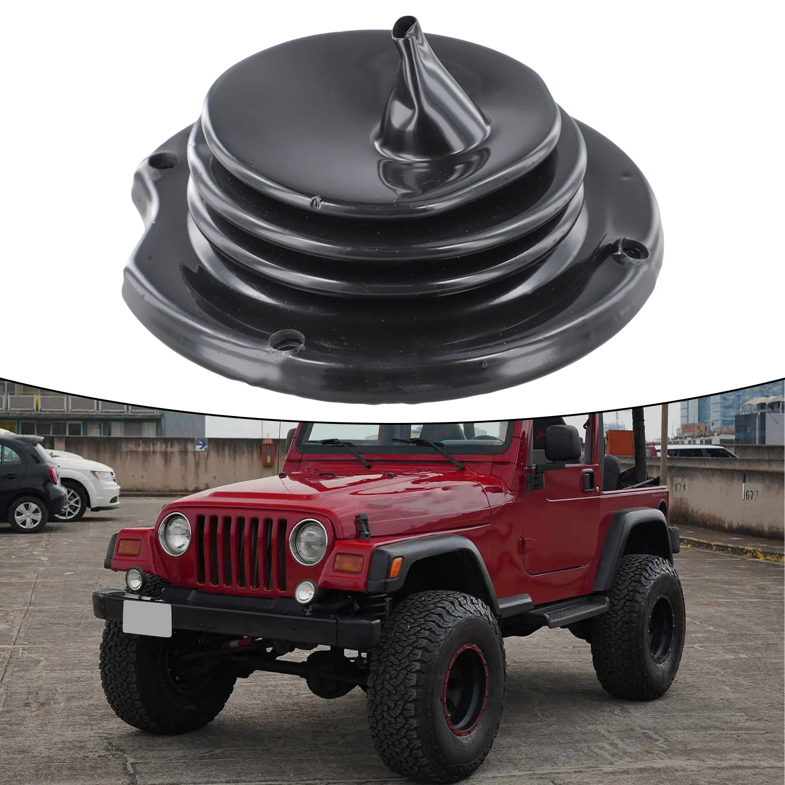 Osłona dźwigni zmiany biegów dolnej skrzyni biegów 52078970 AC kompatybilny z Jeepem dla Wrangler TJ 1997 2002 manualna skrzynia biegów