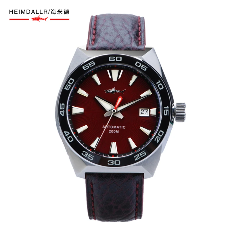 

Heimdallr 45.5mm Red Dial Men's GS Monster Diver Watch Sapphire NH35 Automatic Movement 200m Waterproof Full Luminous Watch