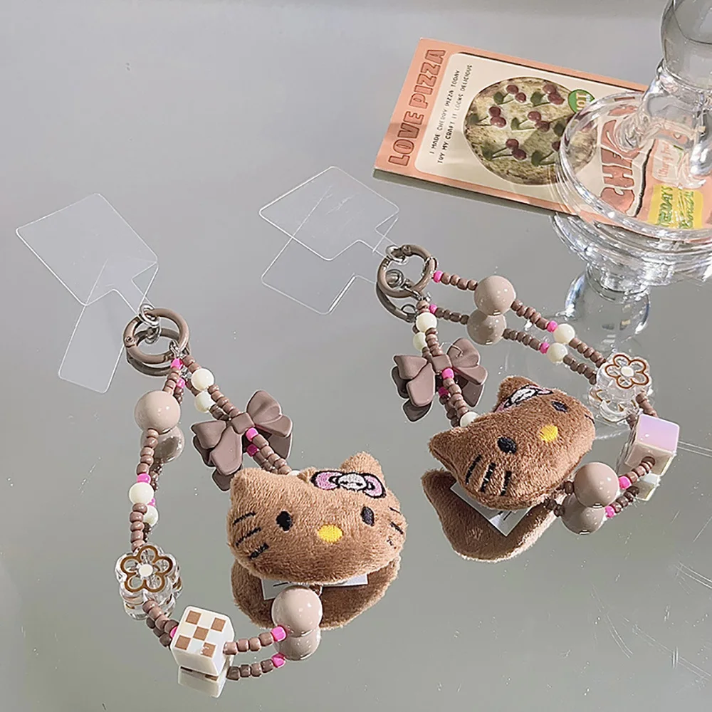 

Kawaii Hello Kitty игрушки брелки аниме куклы цепочки для мобильных телефонов модные ремешки для телефонов девичье сердце брелоки рождественские подарки