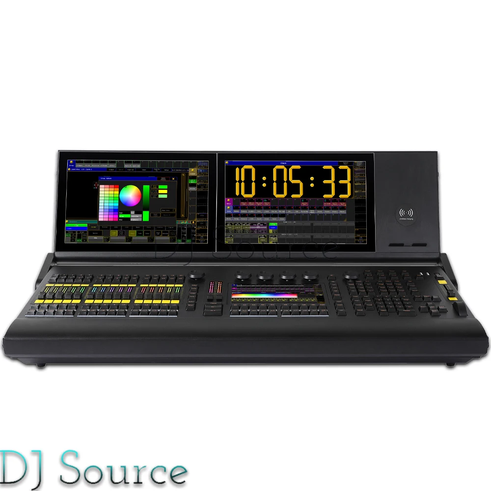 New Console Linux System Stage Lighitng Controller I7 CPU 8G 128G With RGB Backlight Motorized Faders DMX Control Command Wing