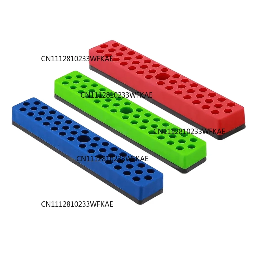 1pc Magnetic Hex Bit Holder Organizer For 1/4inch Screwdriver 43 Holes Bit Storage Bracket Keeps Bits Organized