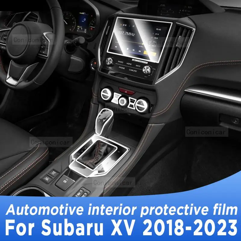 

For Subaru XV 2018-2023 2022 Gearbox Panel Navigation Screen Automotive Interior TPU Protective Film Cover Anti-Scratch Sticker