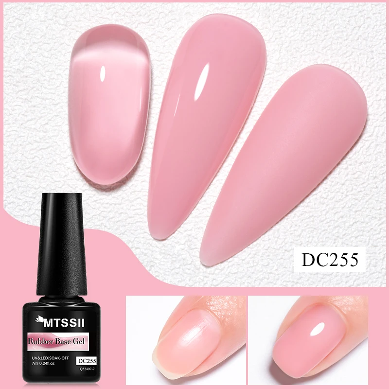 Nude Rubber Base Gel Nail Polish 7ml Semi-permanent Natural UV Varnish Manicure Nail Base Gel Gellac 12 Colors Basis Gel Polish