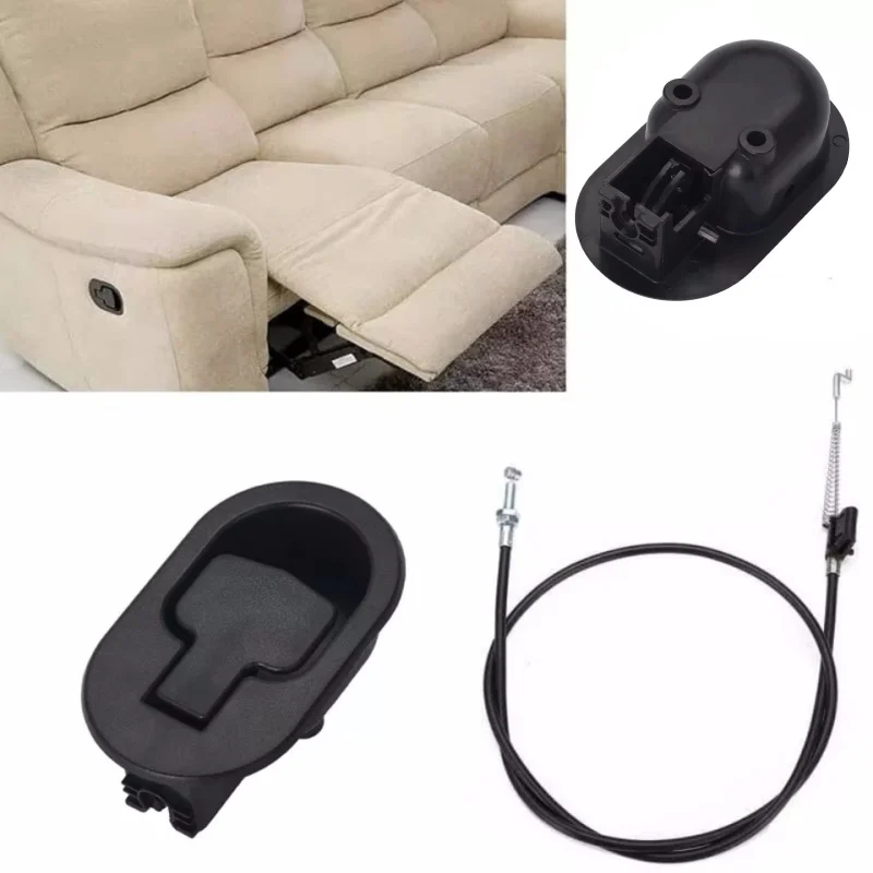 Buckle Hand Pull Handle Sofa 11*6.8cm Universal ABS Black Chaises Office Plastic Recliners Release Replacement