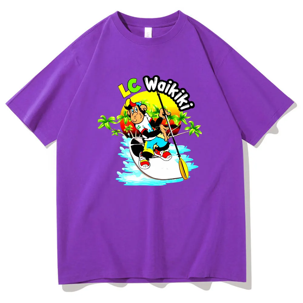 Funny Boating Lc Waikiki Monkey Graphic T-shirt Summer Male Casual T Shirts Men Women's Fashion Oversized Short Sleeve Tshirt