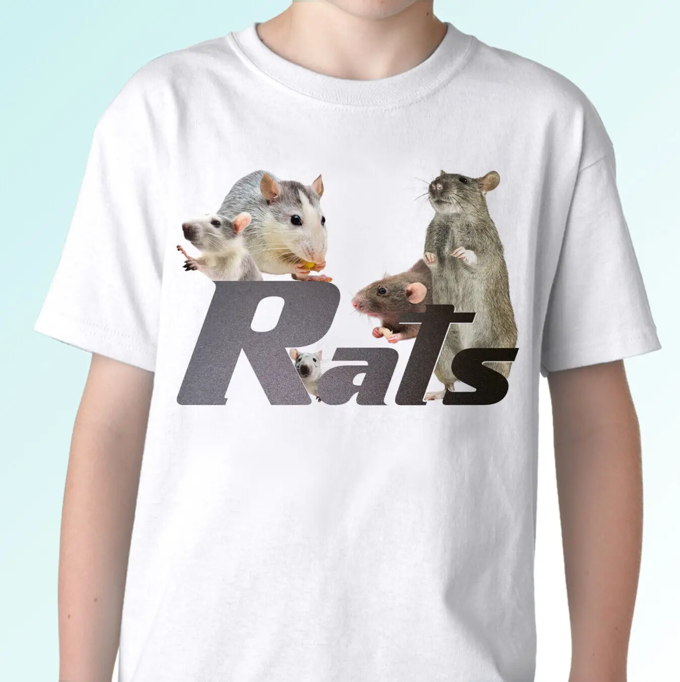 Rats white t shirt animals tee rat top gift design mens womens kids baby sizes