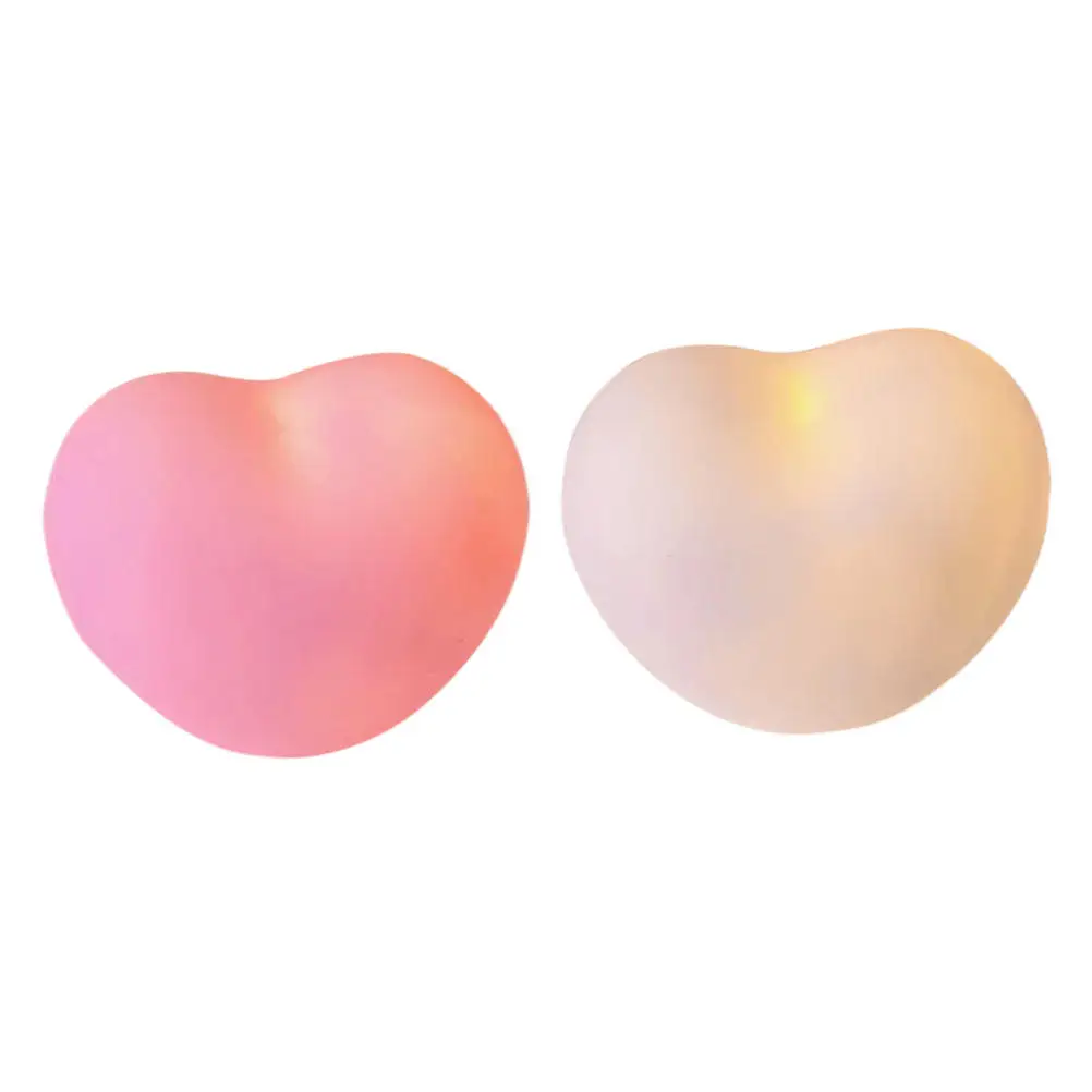 

2Pcs Love Heart Night Light Exquisite Heart Shaped LED Lamp for Bedside Coffee Table Window Shop Decoration Home Desktop Decor