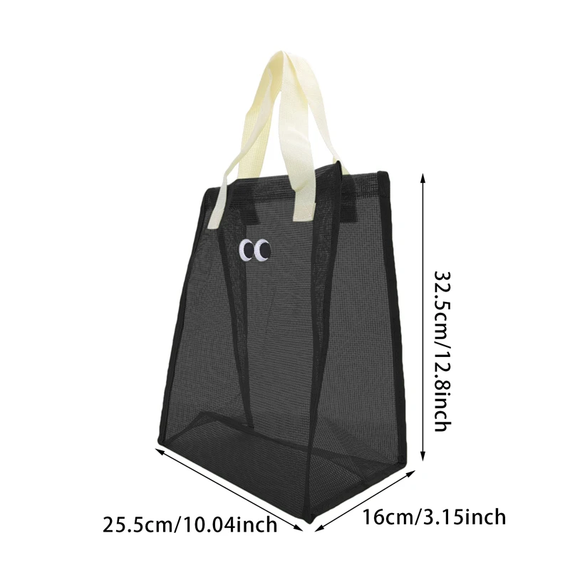 Mesh Beach Tote Bag Sandproof Women Summer Beach Bag Cute Eye Large Capacity Ladies Casual Handbag Portable Swimming Bag