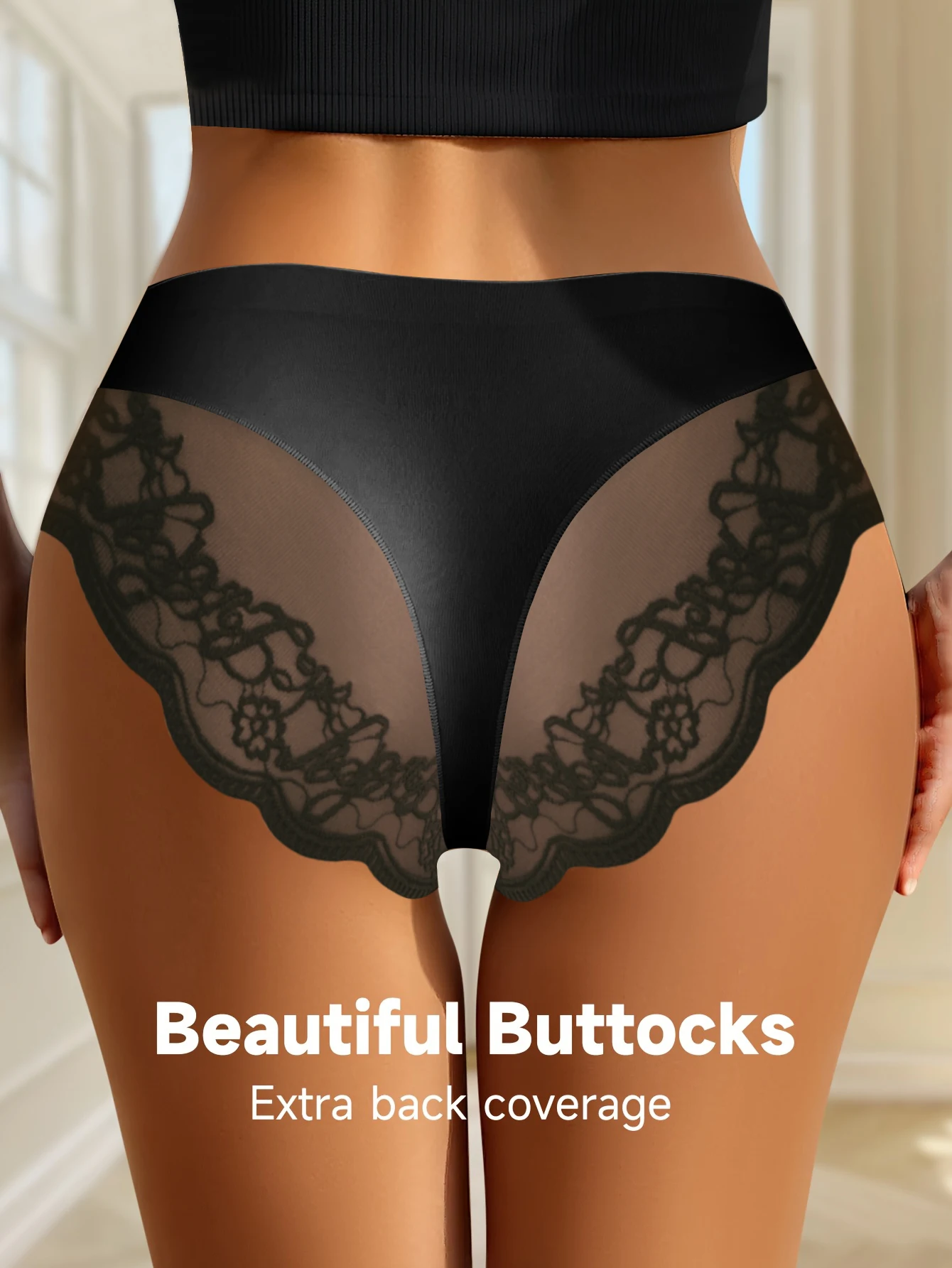 Thumbnail 4 - #38 Trending Womens Lace Trim Comfort Panties Right Now