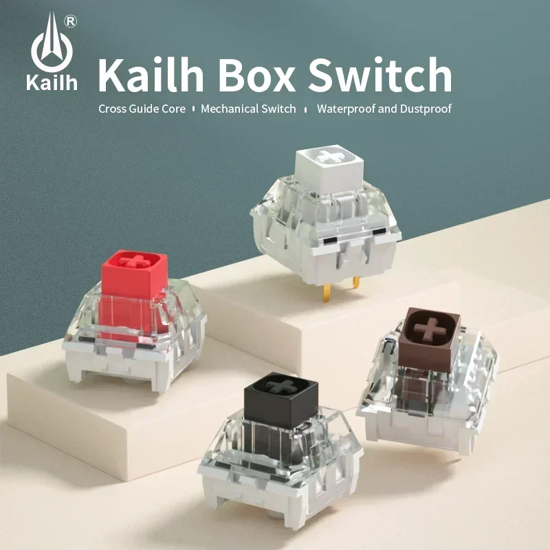 

Kailh Box Switch White Red Brown Black RGB SMD Switch For DIY Mechanical Keyboard MX Switches Gaming Keyboard