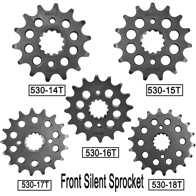 

530-16T 530 Chain 14T 15T 16T 17T 18T Front Sprocket Silent Sprocket For SUZUKI For Kawasaki Z400 KZ400J ZR400 Z400F GPZ400 Z500