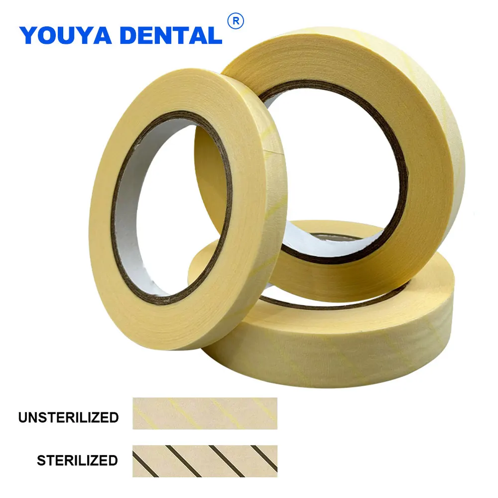 Dental High-temperature Steam Sterilization Tape Autoclave Cards Steam Indicator Tape Lab Surgical Instrument Surgical Supplies