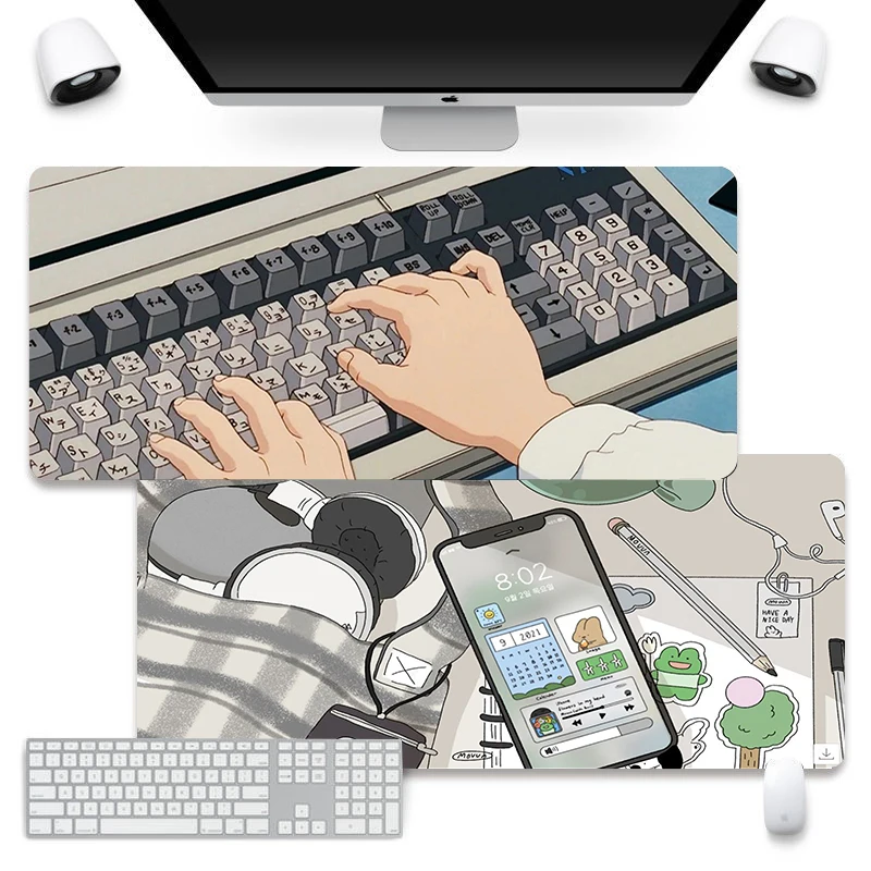 

Japanese Mouse Mat Keyboard Mats XXL Student Large Mouse Pad 900X400MM Office Gaming Accessories Computer PC Desk Mat Mousepad