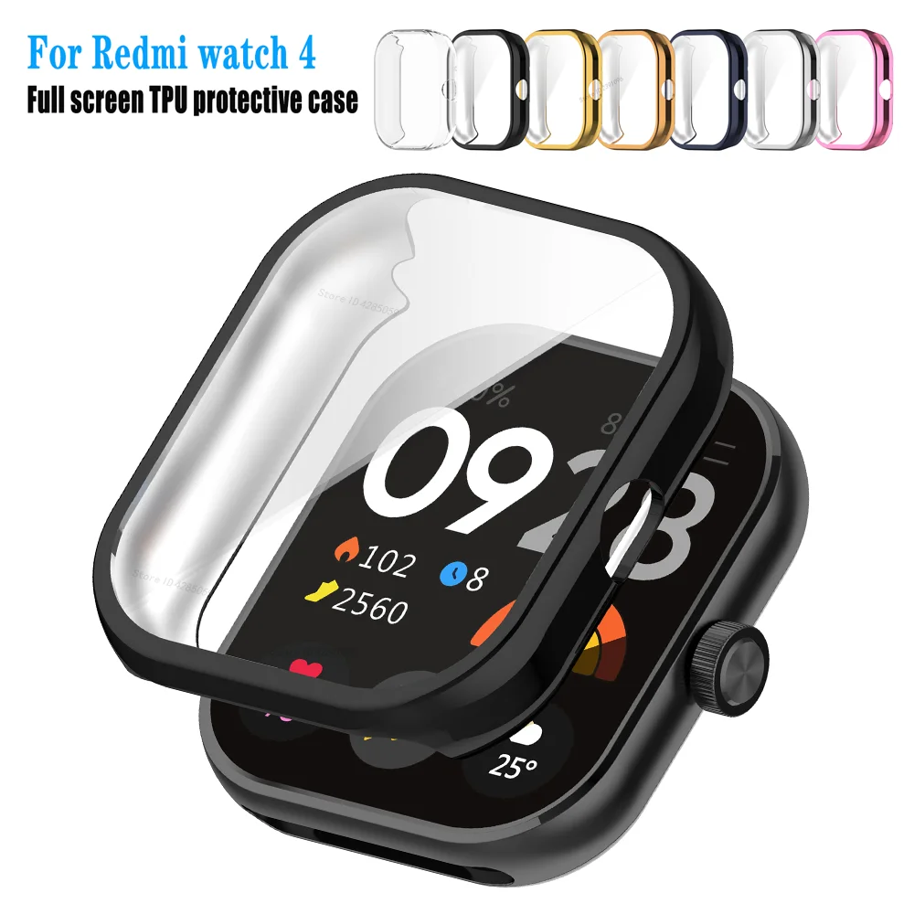 Screen Protector TPU Case Cover for Redmi Watch 4 Protective Case Bumper for Xiaomi Redmi Watch 3 3 Active Protector Frame Cover