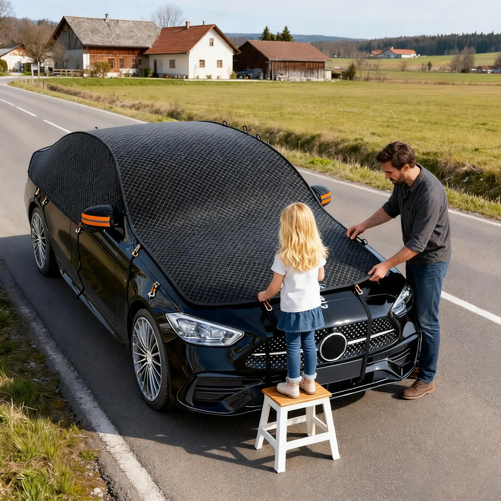 

Снежный чехол для лобового стекла автомобиля, защита от снега на окно автомобиля, защита от льда для зимней парковки на открытом воздухе, гаража, внедорожника