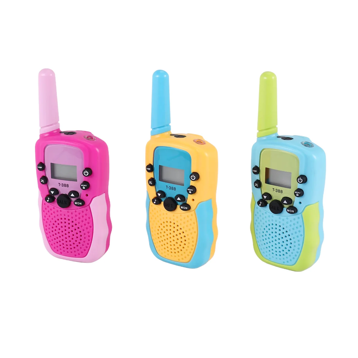 Talkies Walperforés pour Enfants, Jouets à Tiges d'Activités Intérieures et Extérieures, Portée de 3 km, Cadeaux d'Anniversaire pour Garçons et Bol, 3 PCs