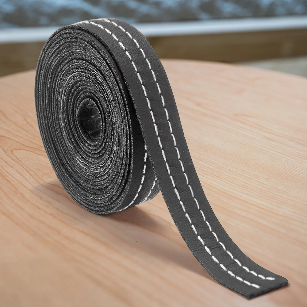 قوالب السيارة تقليم بو الجلود DIY جديلة خط الزخرفية قطاع ذاتية اللصق لوحة القيادة الجلود خط الزخرفية سيارة الديكور #4