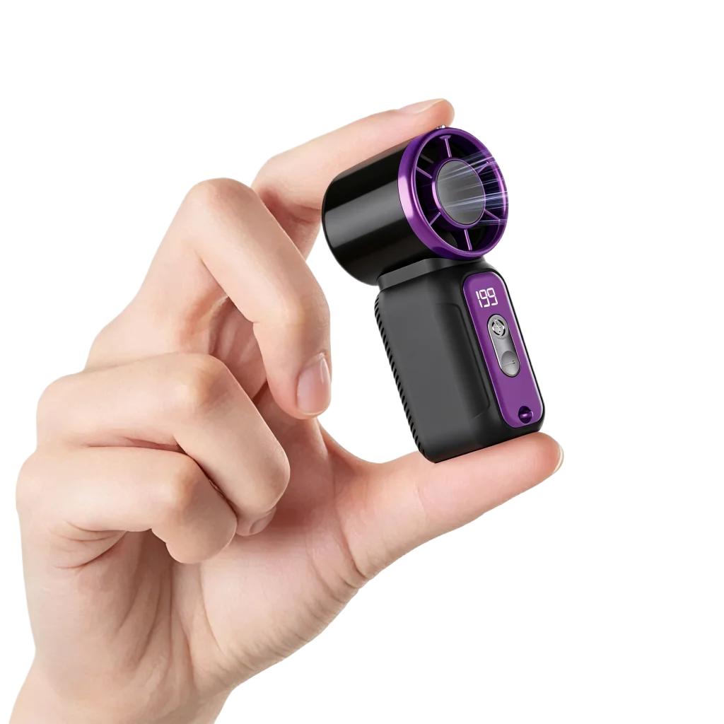 

Суперминиатюрный перезаряжаемый ручной вентилятор с мощным потоком воздуха, ультратихий, с цифровым дисплеем, портативный, компактный, летний вентилятор, бестселлер