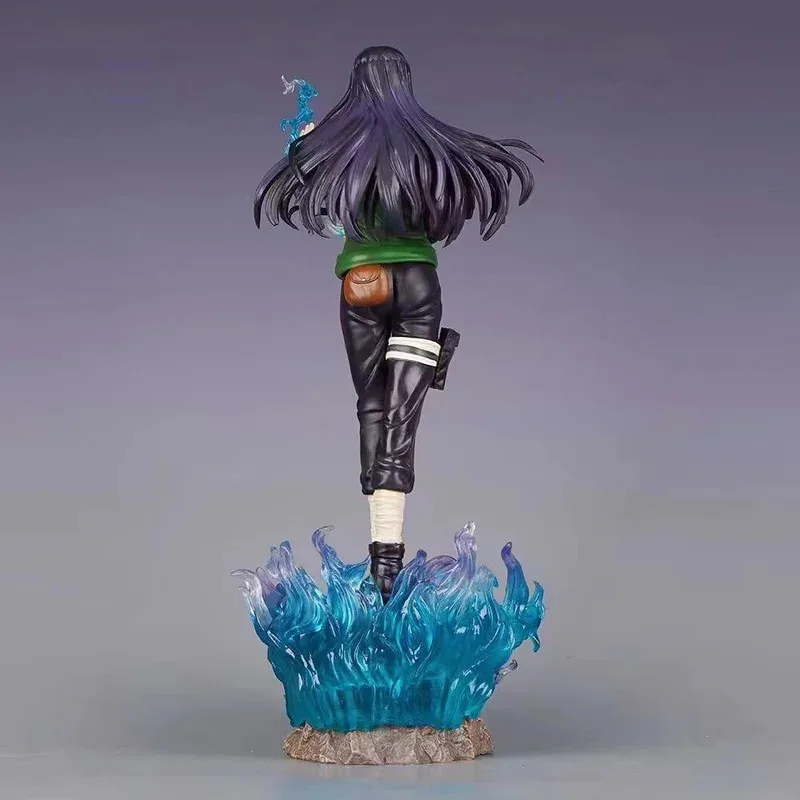 Figurine d'anime Naruto Hyuga Hinata de 34 cm, statue en PVC, décoration de bureau, modèle de collection, poupée d'action, jouet