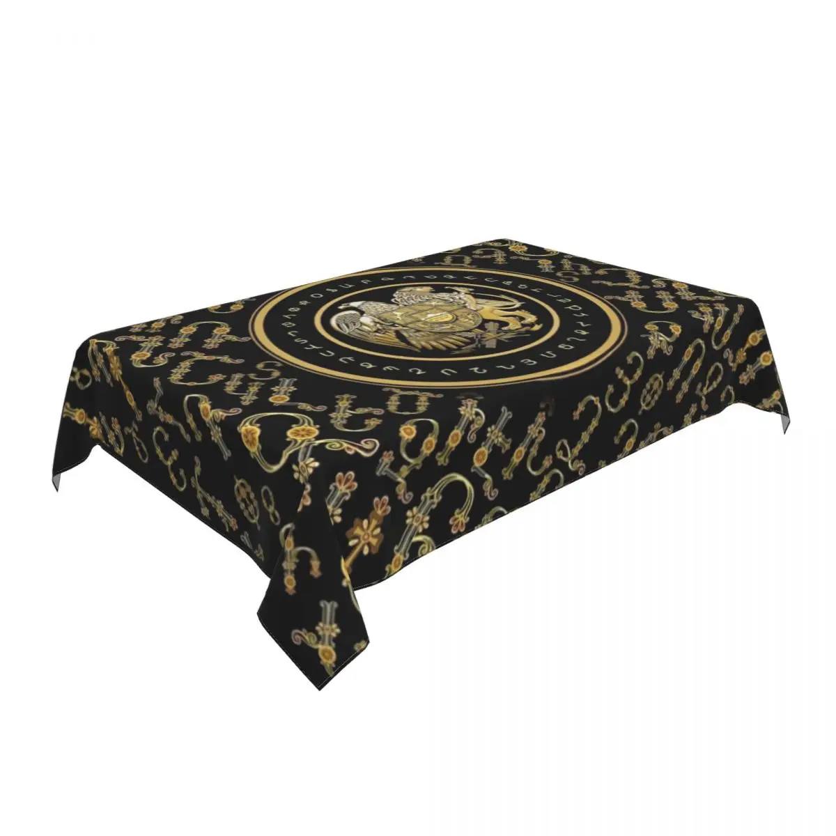 Rectangular Armenian Coat Of Arms Table Cloth Waterproof Tablecloth 40