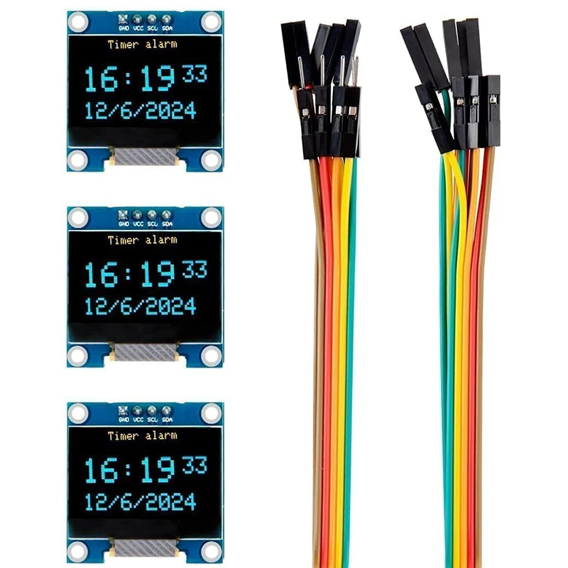 modulo-de-tela-oled-de-096-polegadas-3-pecas-ssd1306-i2c-iic-spi-serial-128x64-33v-5v-azul-azul-amarelo-branco-para-arduino-esp32-esp8266