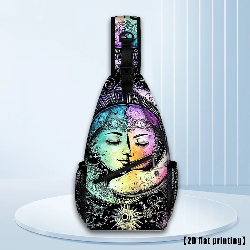 

Спортивная поясная сумка Sun And Moon Running, удобная сумка через плечо для женщин и мужчин, модная сумка через плечо для удостоверений личности, рюкзак