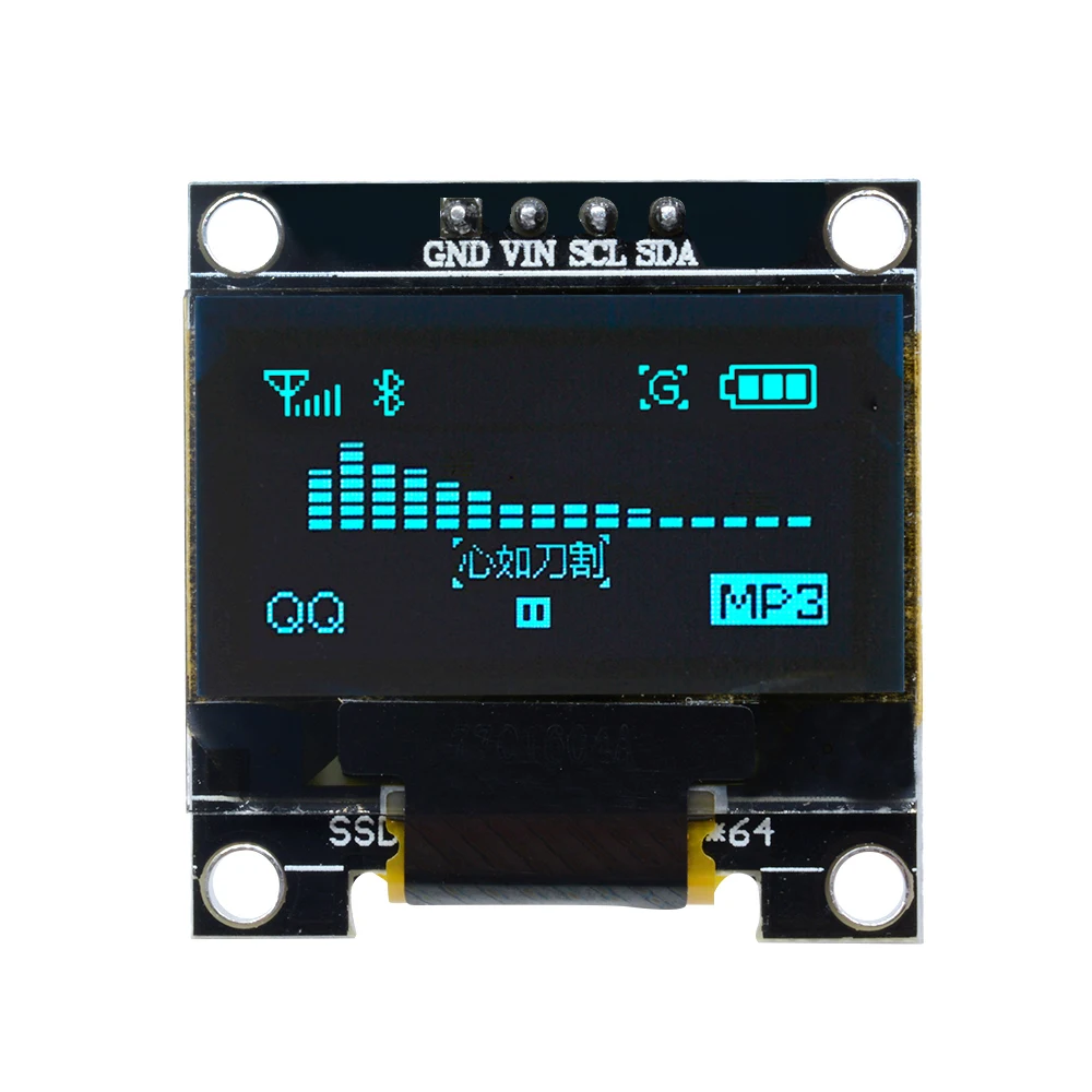 0.96 inch OLED IIC Serial OLED Display Module 128X64 I2C LCD Screen Board White/Blue Yellow-Blue for Arduino