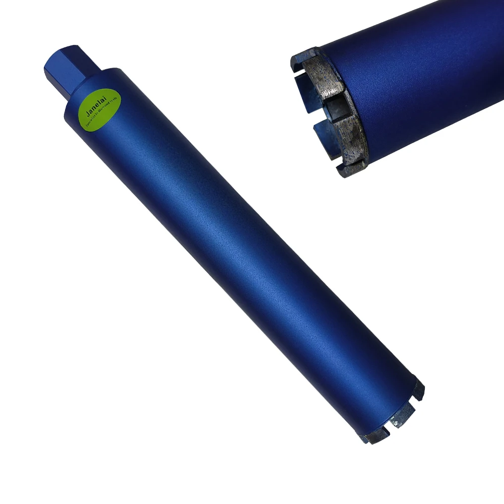 

Алмазное корончатое сверло Janelai 1 1/4UNC с диаметром 46-76 мм, общая длина, 450 мм, усиленное сверление бетонных отверстий