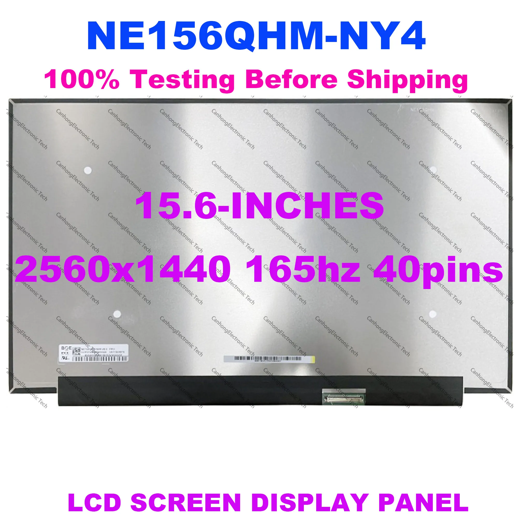 15,6 zoll NE156QHM-NY4 NE156QHM-NY2 V 8,0 NE156QHM-NY5 Laptop LCD Bildschirm Ersatz-Panel QHD 2560x1440 IPS 165Hz 40pins