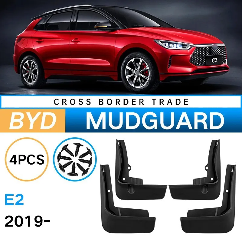 

FOR BYD E2 19-23 Car Molded Mud Flaps Splash Guards Mudguards Front Rear Styling Front Rear Car Accessories