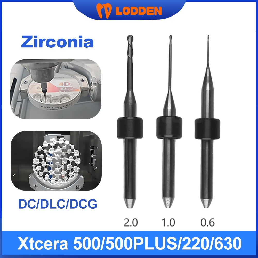 Xtcera Zirconia Dental Milling Burs DC/DLC/DCG Coating For Xtcera 500/500PLUS/220/630 Machine Dental Lab Tools