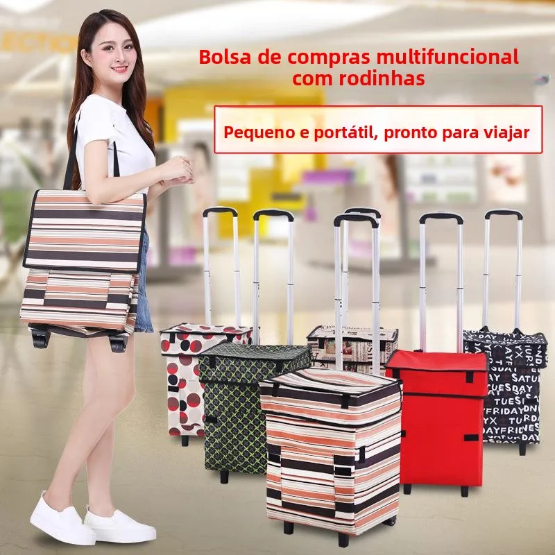 portable-shopping-cart-hand-pulling-stainless-steel-aluminum-alloy-buy-vegetable-car-retractable-handle-storage-convenient